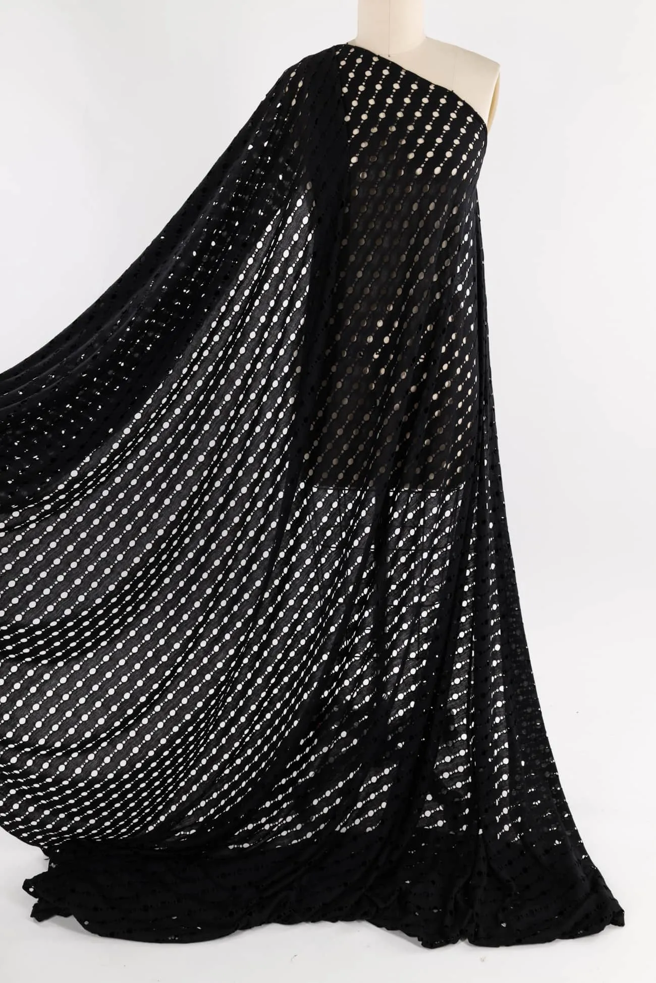 Black Open Air Knit
