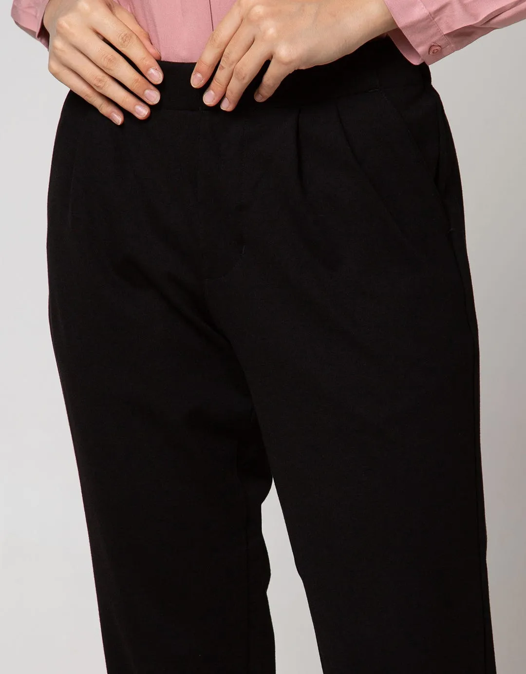 Details Chinos Pants Tapered Strech With Zipper