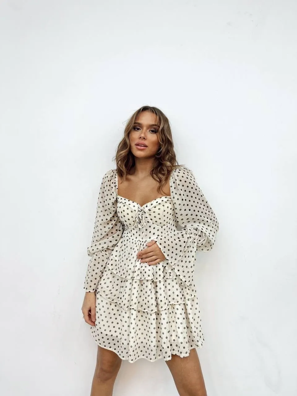 Wrap Front Mini Dress